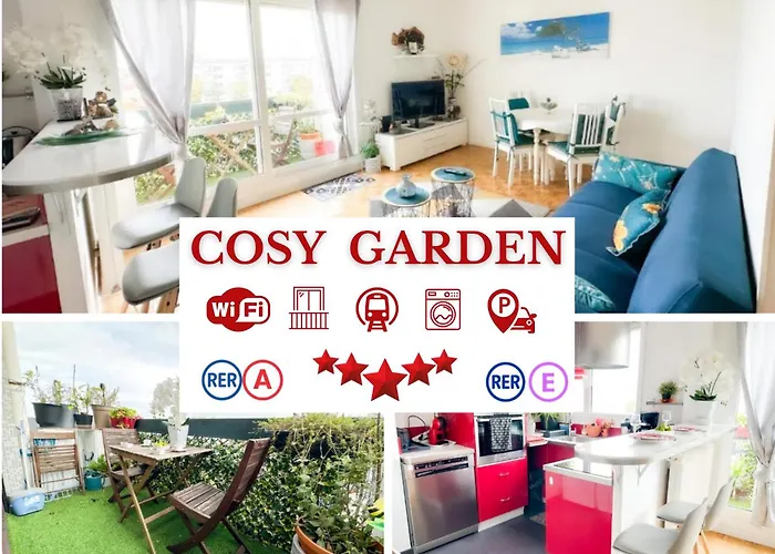 - Le Cosy Garden - Proche Rer A Et E - Paris Disney - Parking Et Wifi Gratuit ! Family Special Offer